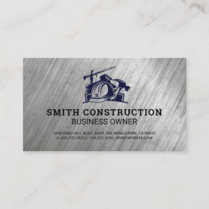 Carte De Visite Ingénieur Chantier de construction Constructeu