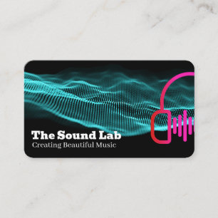 Carte De Visite Ingénieur du son Musique Casque audio