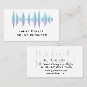 Carte De Visite Ingénieur du son professionnel de studio de musiqu