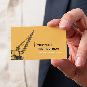 Carte De Visite Ingénieur en construction et mécanique professionn