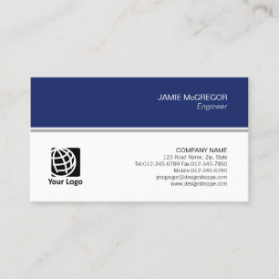 Carte De Visite Ingénieur Technique Simple Minimal Professionnel