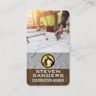 Carte De Visite Ingénieurs Chantier de construction Architecte