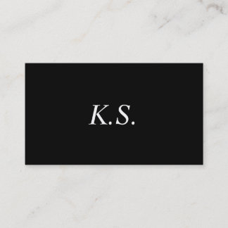 Carte de visite initial moderne et minimal