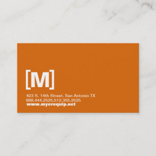 Carte De Visite Initiales audacieuses
