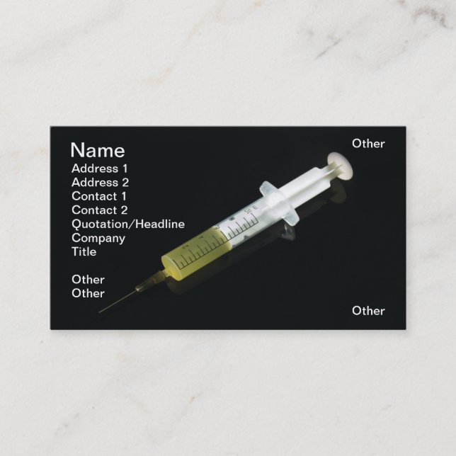 Carte De Visite Injection (Devant)