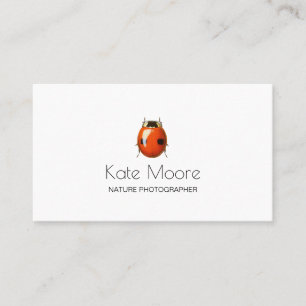 Carte De Visite Insecte de Ladybug en gras