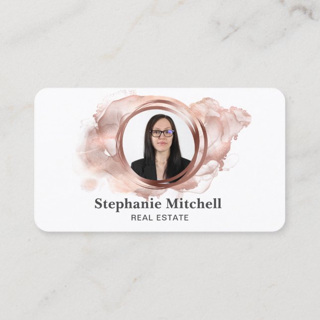 Carte De Visite Insérer un Modèle photo pour les professionnels (Dos)