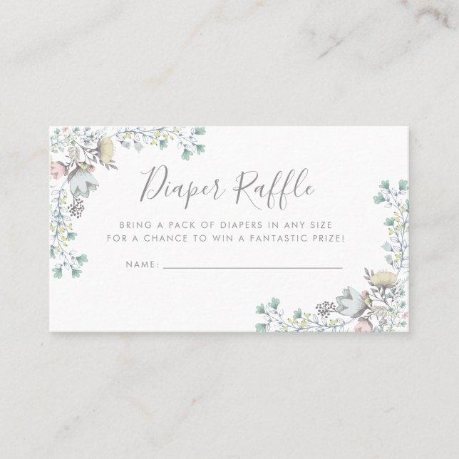 Carte De Visite Insertion d'invitation de baby shower de la (Devant)