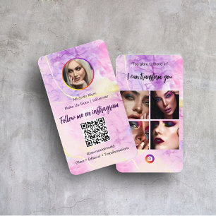 Carte De Visite Instagram Maquilleuse Influenceur sur les Médias S