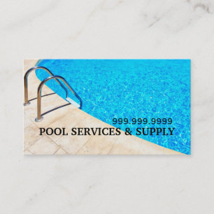 Carte De Visite Installation Réparation de Piscine Bain à Remous J