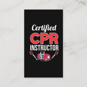 Carte De Visite Instructeur agréé de RCR Travailleur Médicale Funn