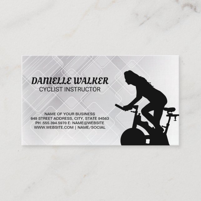 Carte De Visite Instructeur cycliste (Devant)
