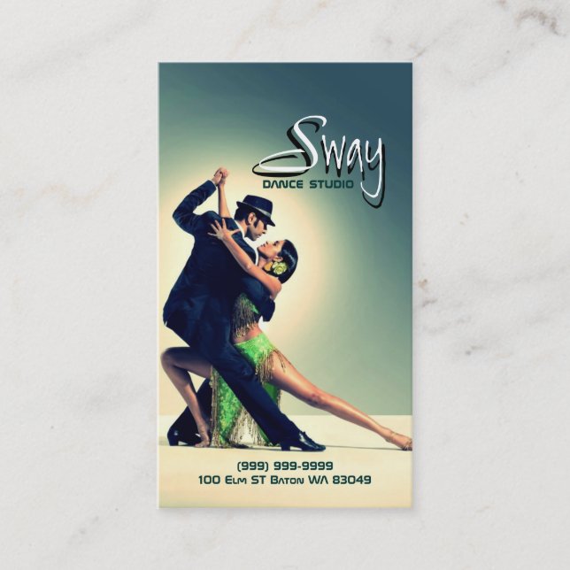 Carte de visite instructeur Dance Studio (Devant)