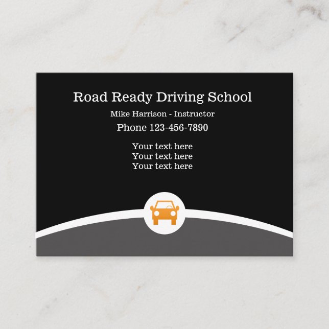 Carte De Visite Instructeur d'auto-école (Devant)