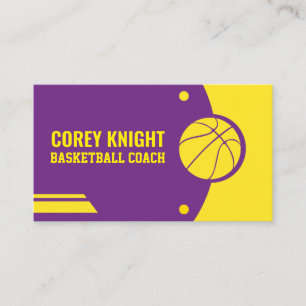 Carte De Visite Instructeur de basket-ball - entraîneur de basket-
