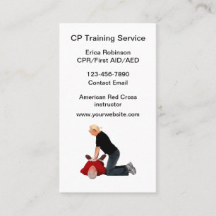 Carte De Visite Instructeur de classe de formation en RCR