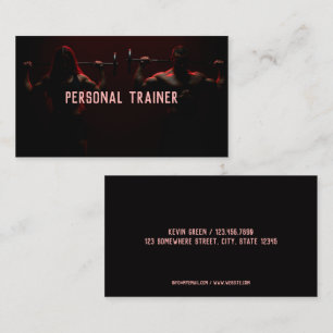 Carte De Visite Instructeur de conditionnement physique du formate