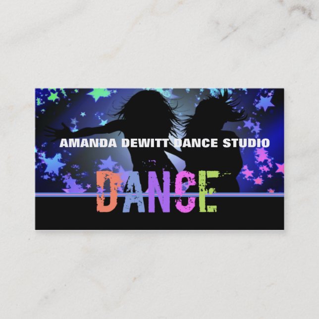 Carte de visite instructeur de danse (Devant)