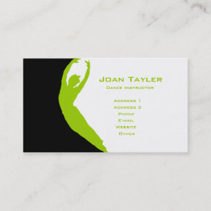 Carte De Visite Instructeur de danse