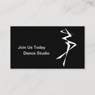 Carte De Visite Instructeur de danse, école, Interprète
