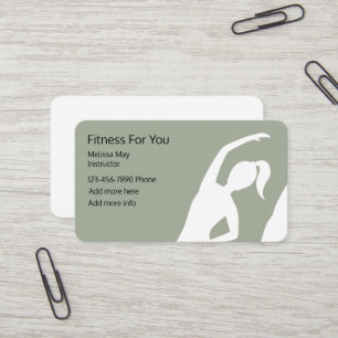 Carte De Visite Instructeur de forme physique