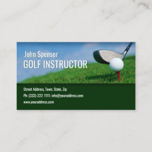 Carte De Visite Instructeur de golf Golfer Putter Nouveau design