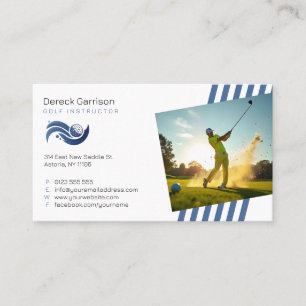 Carte De Visite Instructeur de golf   Professeur professionnel