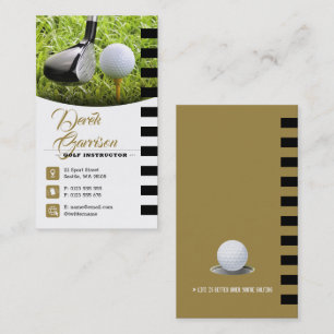 Carte De Visite Instructeur de golf   Professional Golf Lessons Go