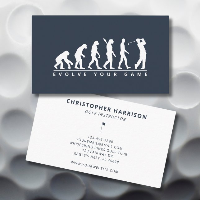 Carte De Visite Instructeur de golf Professionnel Humoristique Sim (Créateur téléchargé)