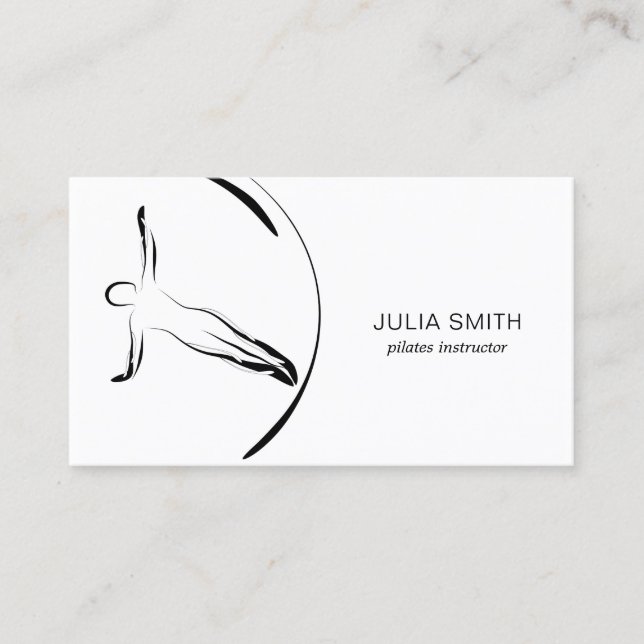 Carte De Visite Instructeur de Pilates (Devant)