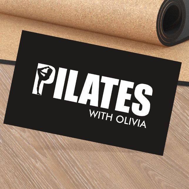 Carte De Visite Instructeur de Pilates minimaux cool (Créateur téléchargé)