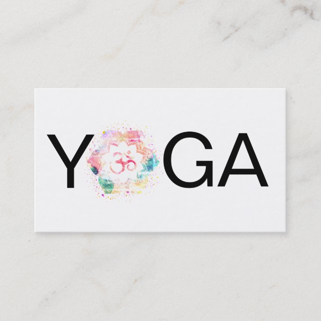 Carte De Visite Instructeur de professeur d'OM Aum Lotus de (Devant)