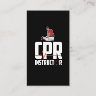 Carte De Visite Instructeur de RCR certifié en ambulance de premie