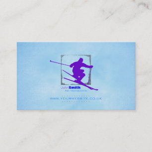 Carte de visite instructeur de ski