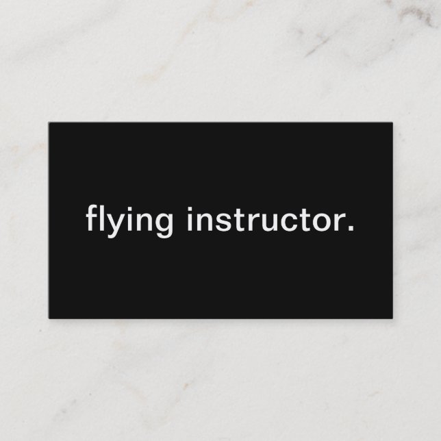 Carte De Visite Instructeur de vol (Devant)