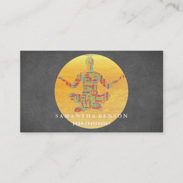 Carte De Visite Instructeur de yoga (Devant)