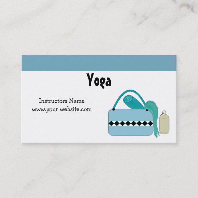 Carte De Visite Instructeur de yoga (Devant)