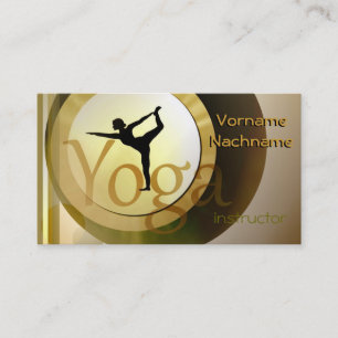 Carte De Visite Instructeur de yoga