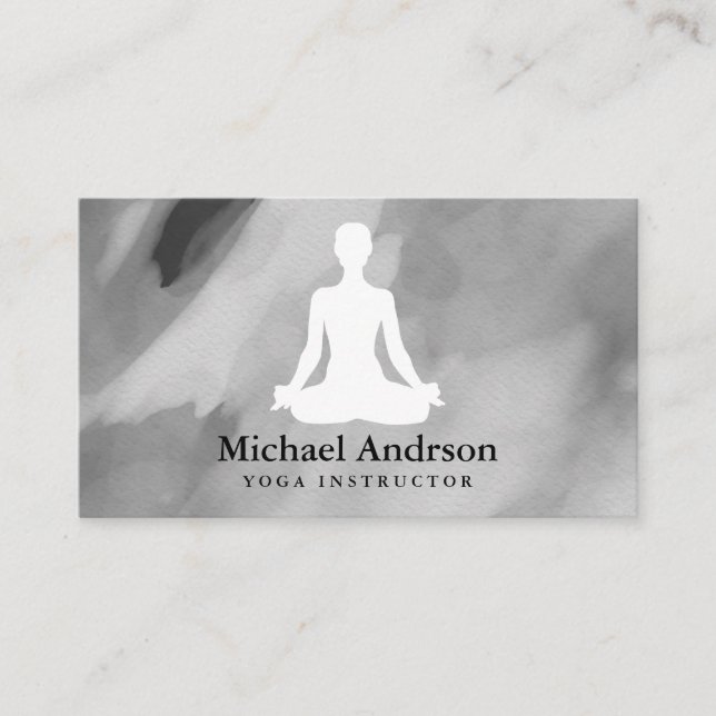 Carte De Visite Instructeur de yoga (Devant)