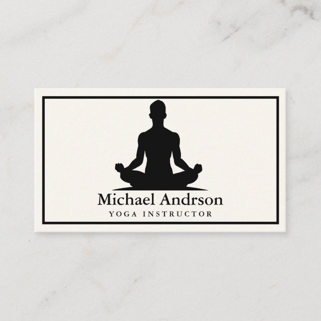 Carte De Visite Instructeur de yoga (Devant)