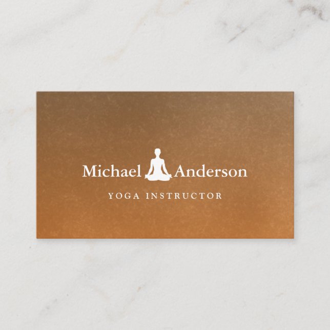Carte De Visite Instructeur de yoga (Devant)