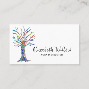 Carte De Visite Instructeur de yoga Arbre de vie
