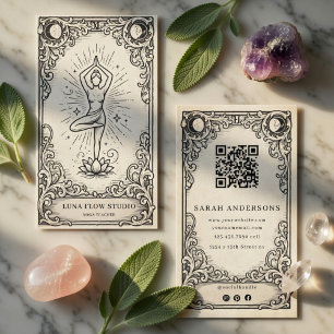 Carte De Visite Instructeur de Yoga Celestial Lotus
