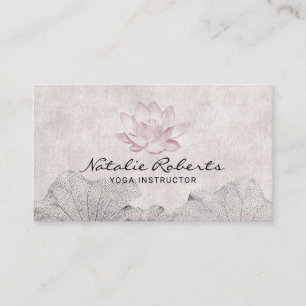 Carte De Visite Instructeur de Yoga de méditation de dessin de lo
