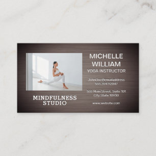 Carte De Visite Instructeur de Yoga Étiré   Santé