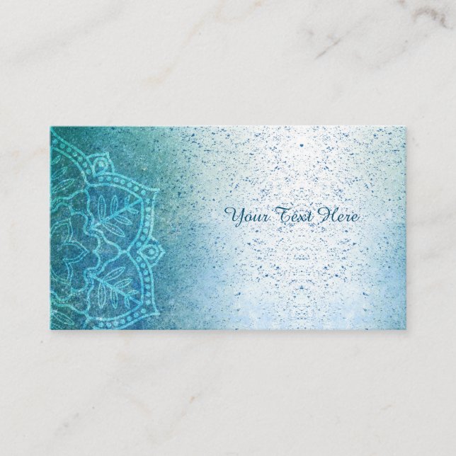 Carte De Visite Instructeur de yoga Mandala (Devant)