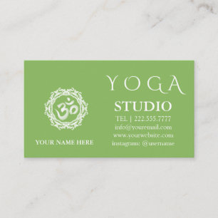 Carte De Visite Instructeur de yoga Mandala Vintage