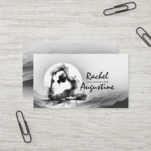 Carte De Visite Instructeur de Yoga Reiki Pose King Pigeon à une j