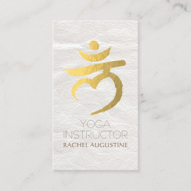 Carte De Visite Instructeur de Yoga Root Chakra Muladhara Mantra L (Devant)
