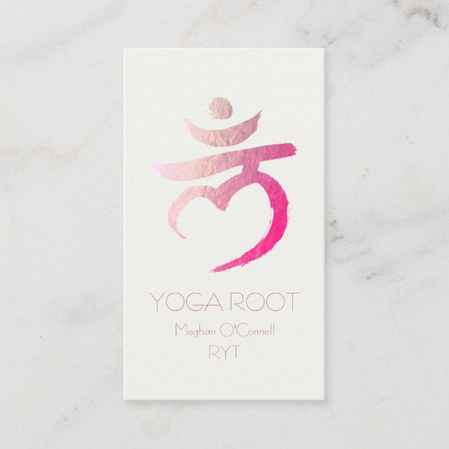 Carte De Visite Instructeur de Yoga Root Chakra Muladhara Mantra L (Devant)